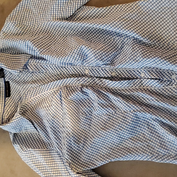 New York & Company Checked button down top - Picture 6 of 6
